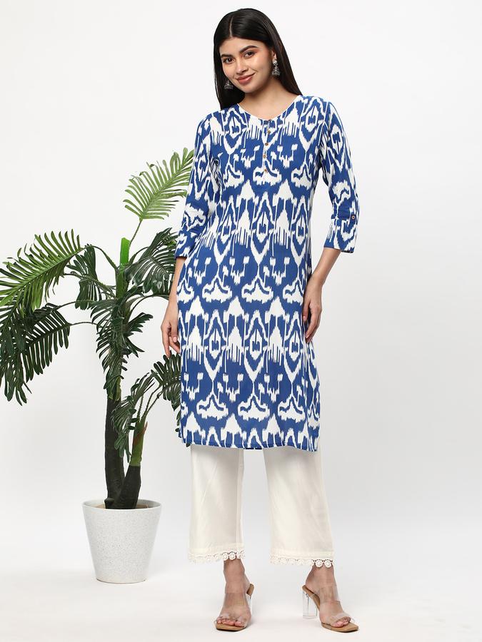 Women Micro Print Kurta image number 1