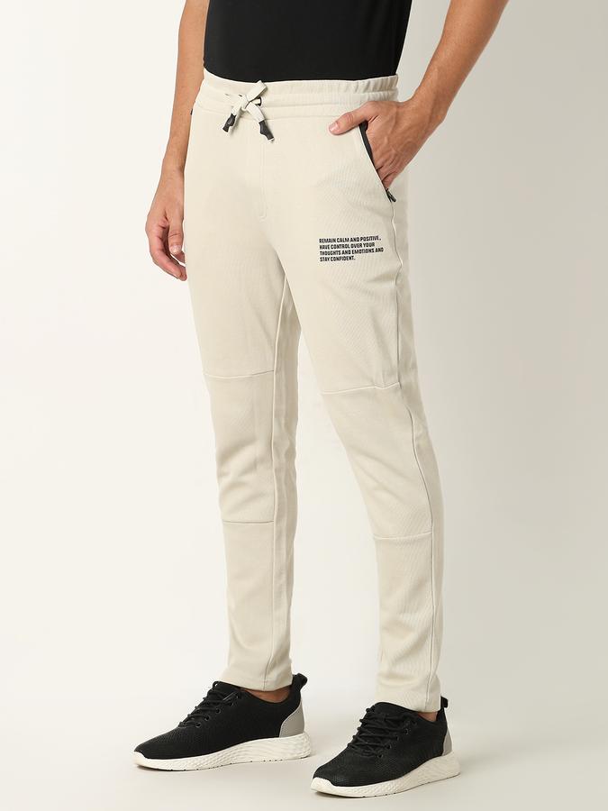 Men Straight Fit Flat-Front Trousers
