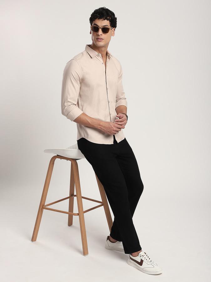 R&B Men's Beige Shirt