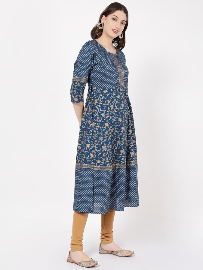 Women Printed A-Line Kurta image number 2