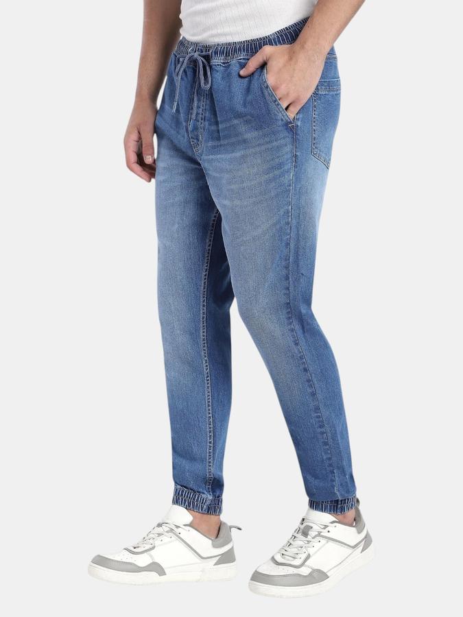 R&B Blue Relaxed Fit Men Mid Rise Jeans