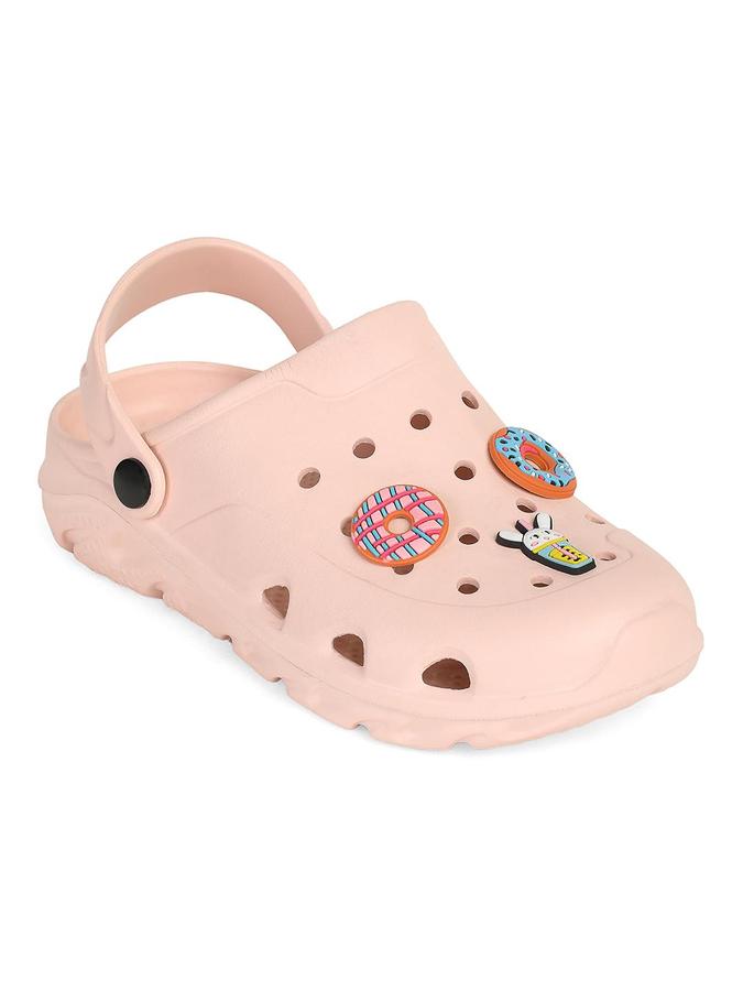 R&B Pink EVA Embellished Girls Clogs