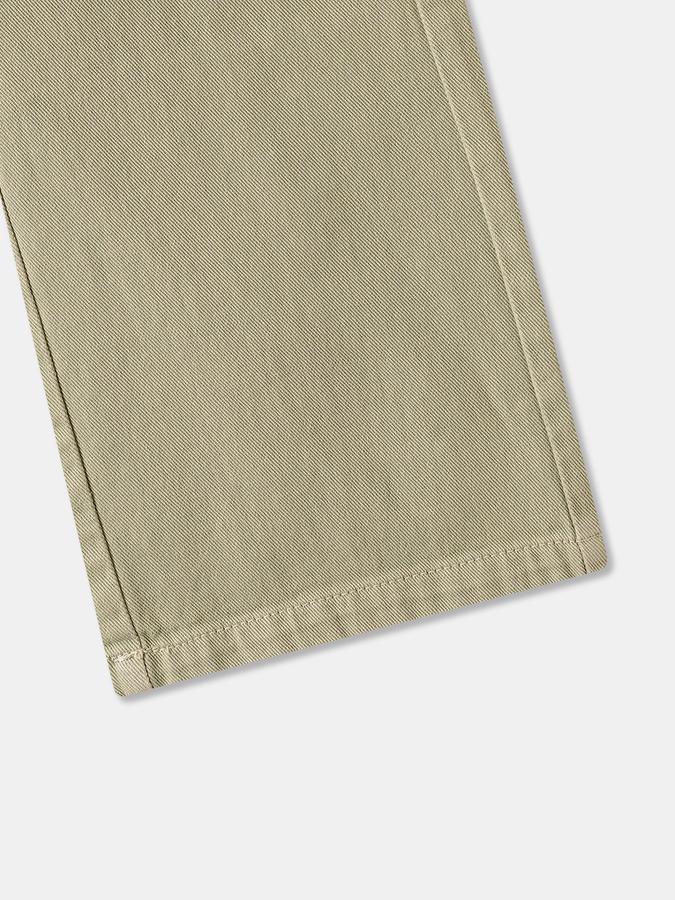 Girls Cotton Wide Leg Drawstring Waist Solid Pants