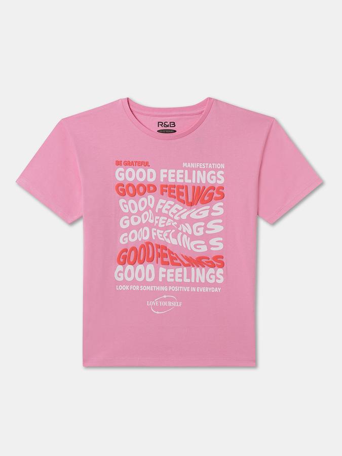 Girls Printed Pure Cotton Regular T Shirt image number 0
