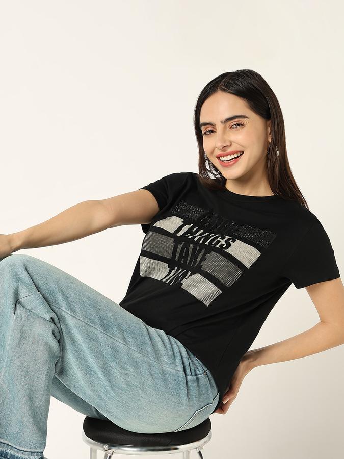 Women Embellished T-shirt