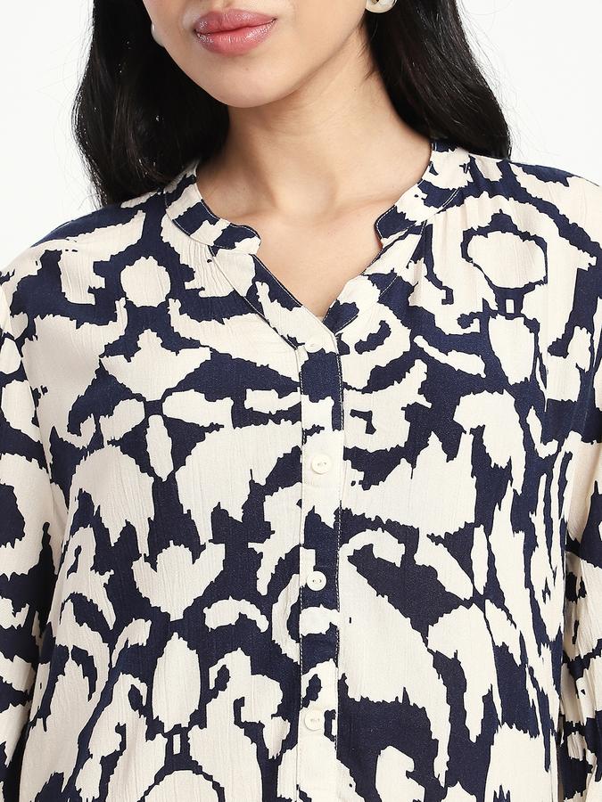 Women Polyester A-Line Knee-Length Printed Dress