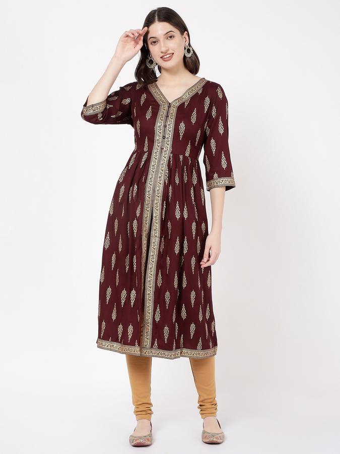 Women Printed A-Line Kurta image number 0