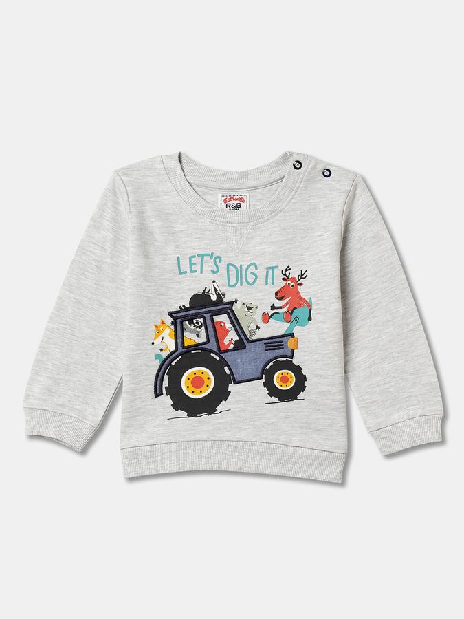 Boys Relaxed Fit Full Sleeve Crew Neck SweaT-Shirt