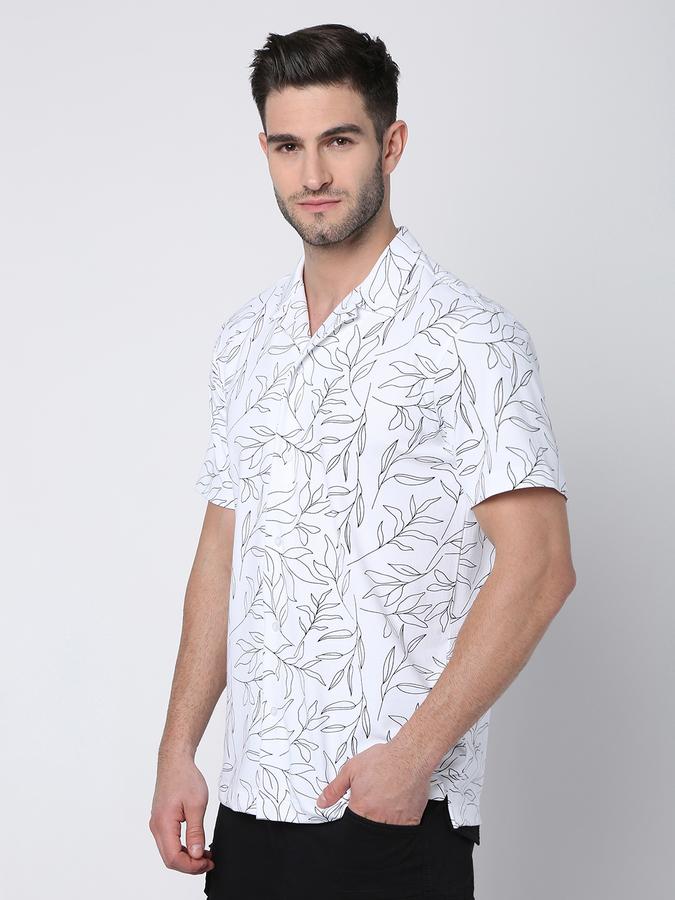 Men Leaf Print Regular Fit Shirt image number 1