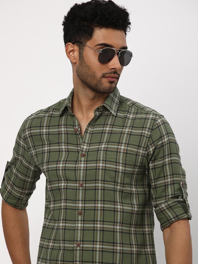 R&B Checked Slim Fit Shirt image number 0