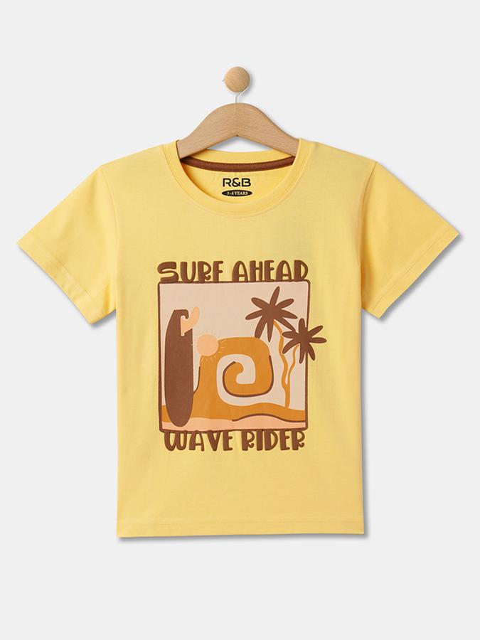 Boys Relaxed Fit Round-Neck T-Shirt image number 0