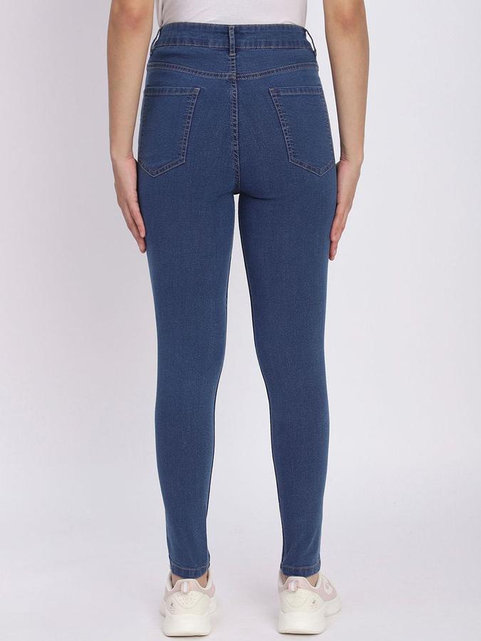 R&B Women Blue Skinny Fit Mid-Rise Jeans