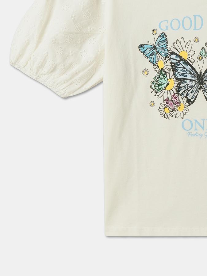 Girls Graphic Print Regular Fit Top image number 3