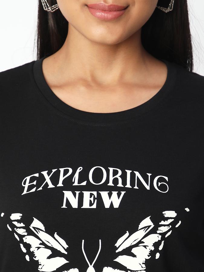 Women Graphic Print Round Neck T-Shirt data-index=