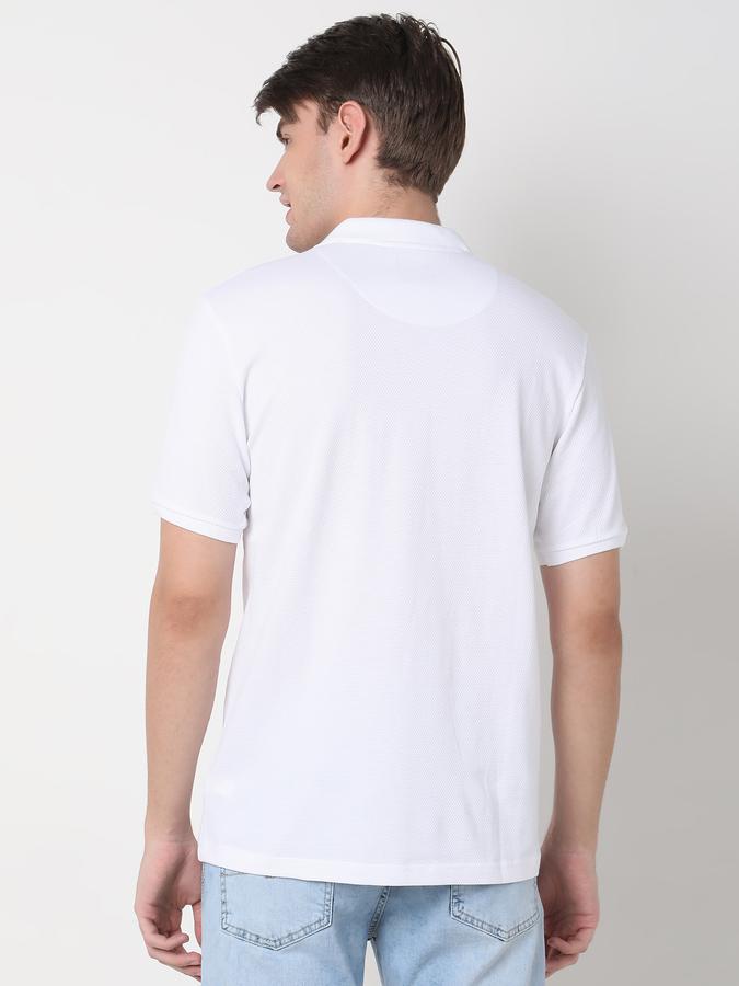 Men Regular Fit Cotton Polo T-Shirt image number 3