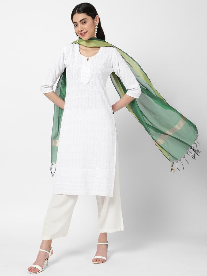 R&B Women Green Dupattas image number 1