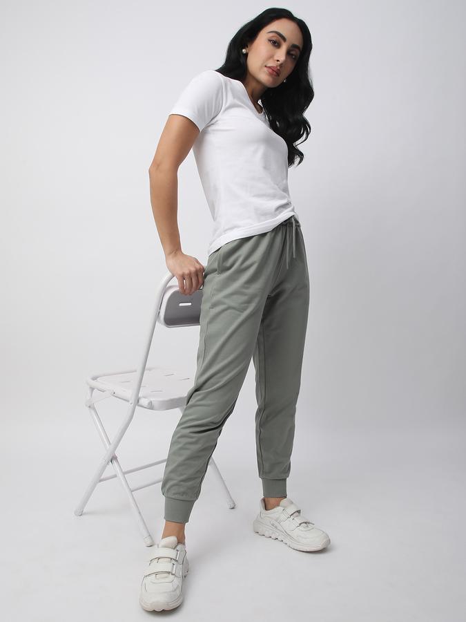 Women Fitted Cotton Joggers image number 1