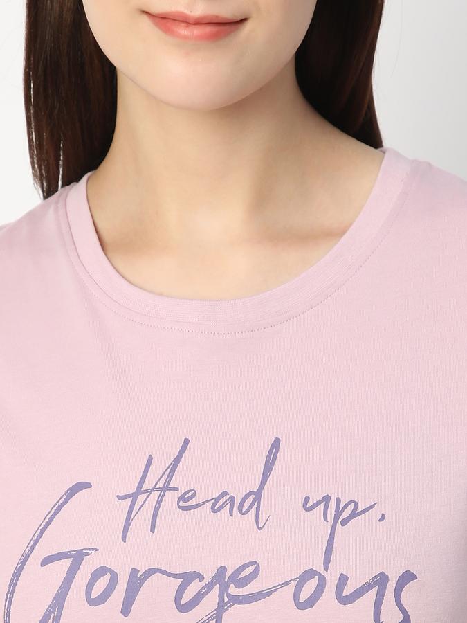 Graphic Print Women Round Neck T-Shirt image number 3