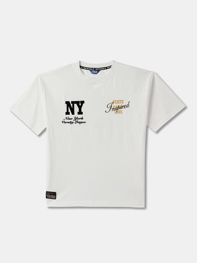 Typographic Print Crew-Neck T-Shirt image number 0