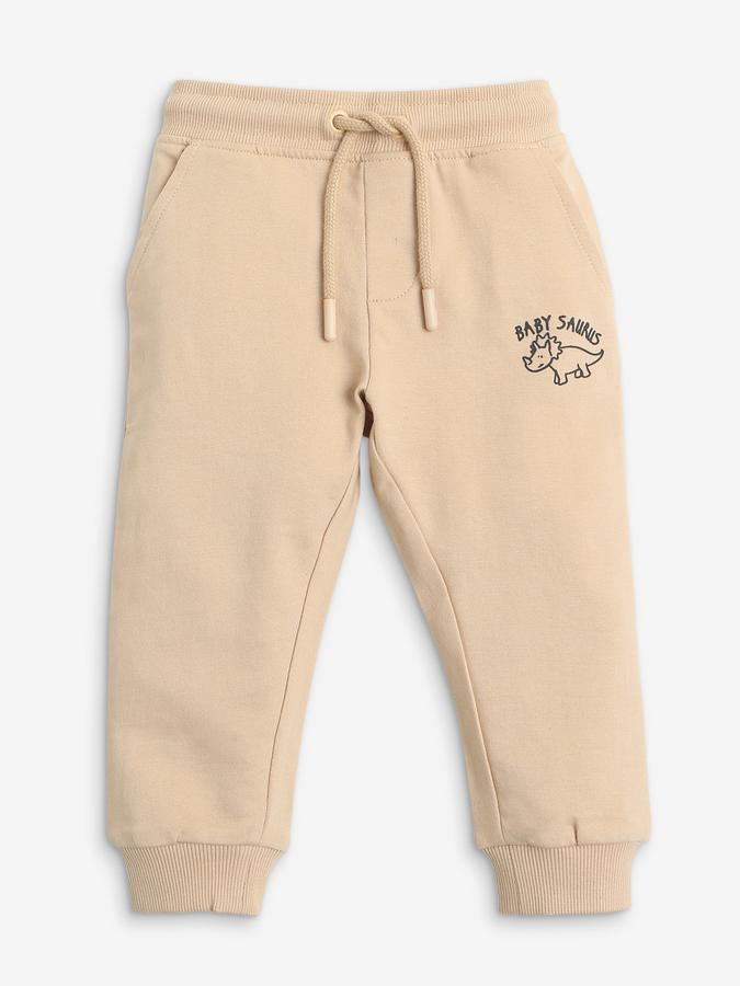 Boys Mid-Rise Joggers with Elasticated Drawstring Waist