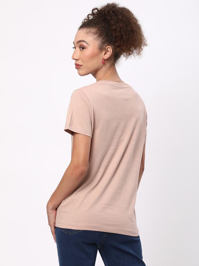 Women Regular Fit Round-Neck T-Shirt image number 2