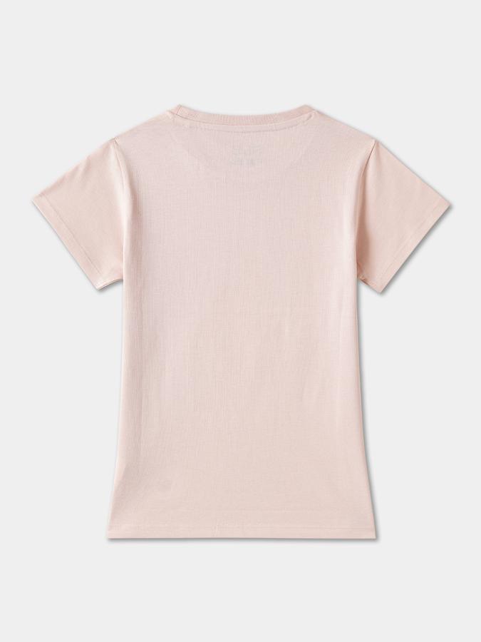 Girls Cotton Regular Fit Crew Neck Graphic T-shirt