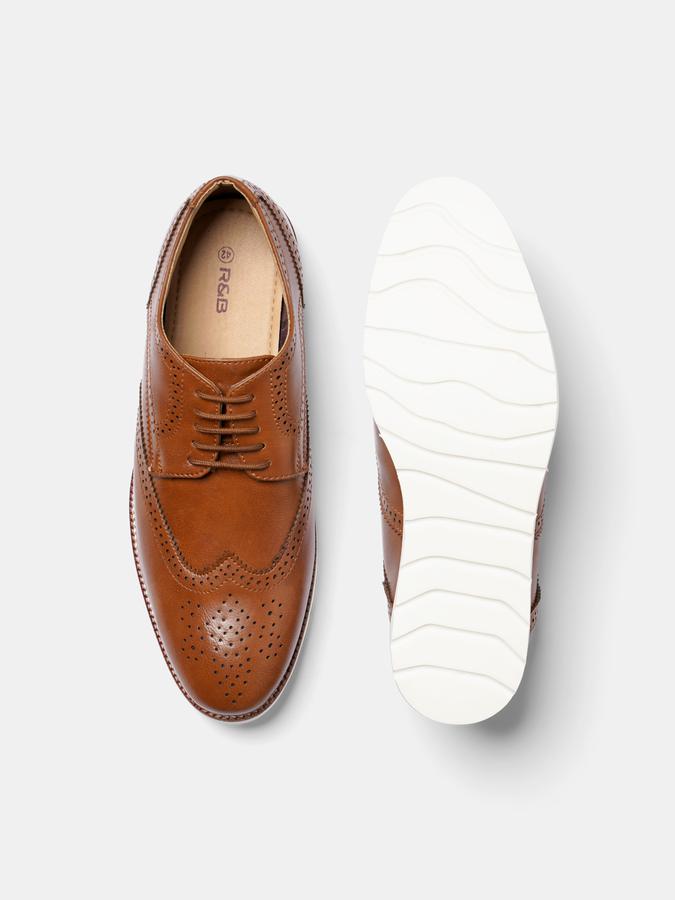 R&B Men Tan Casual Shoes image number 3