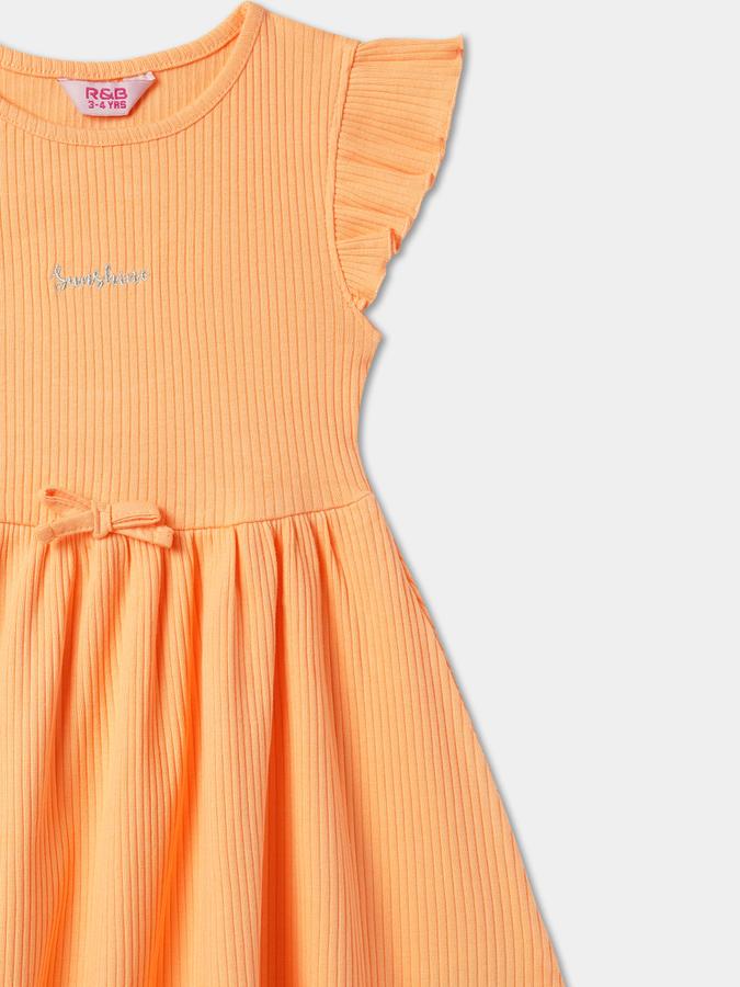 Girls A-Line Dress with Short Sleeves image number 2