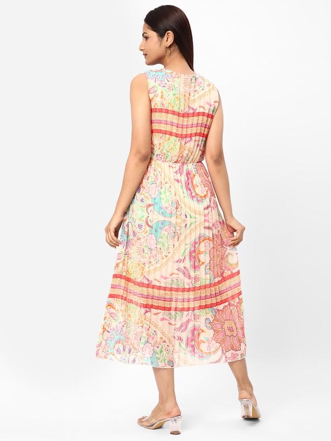 R&B Women's Pleated Midi Dress image number 2