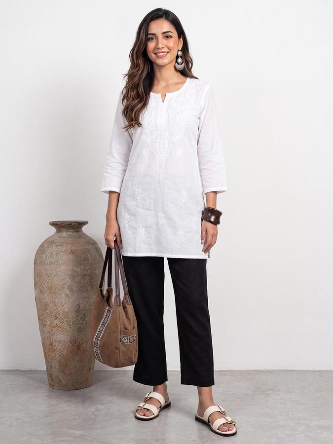 R&B Women Black Solid Regular Fit Ethnic Trouser