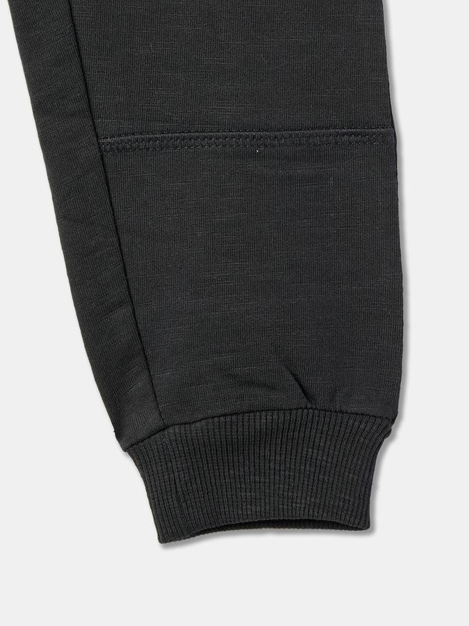 Boys Tapered Fit Drawstring Waist Cuffed Hem Jogger