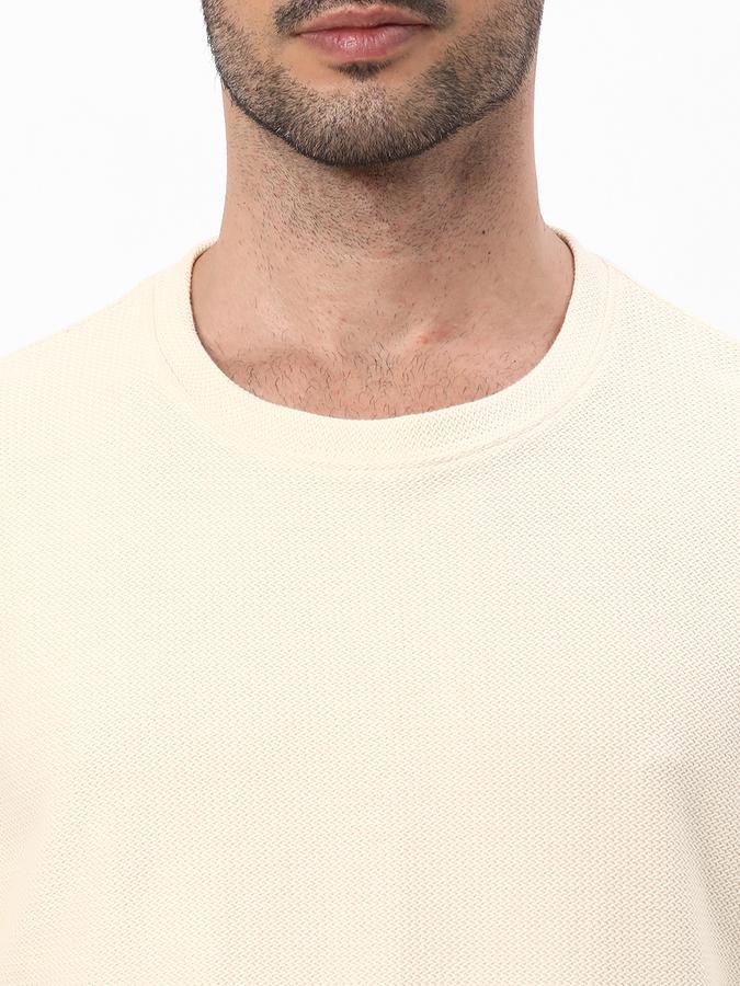 R&B Men's Solid Full Sleeve Structured T-Shirt image number 3