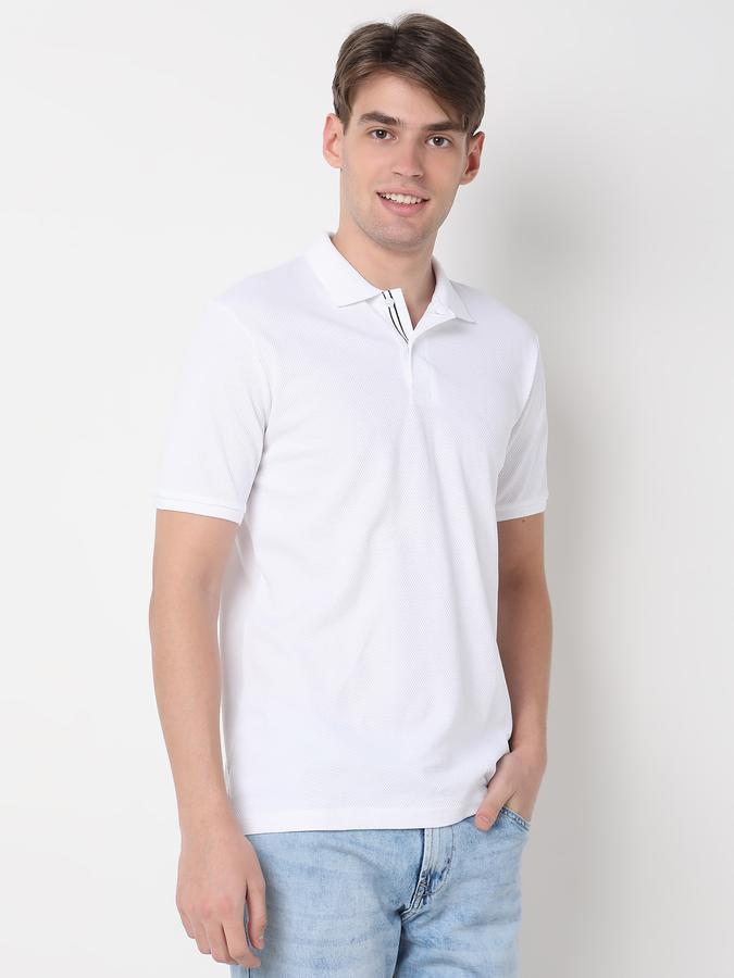 Men Regular Fit Cotton Polo T-Shirt image number 2