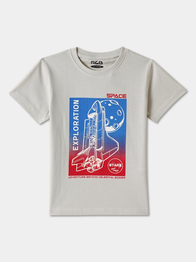 R&B BOYS PRINTED REGULAR GRAPHIC TEE