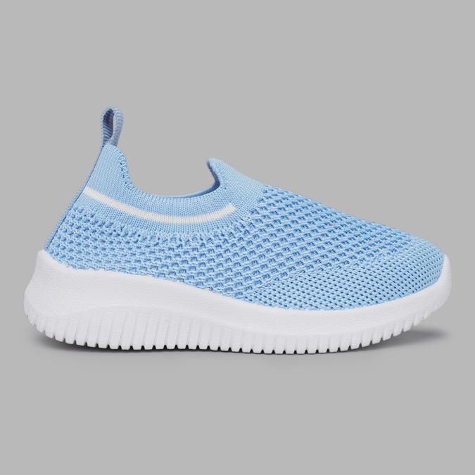 R&B Boy's Blue Knitted Slip-ons image number 1