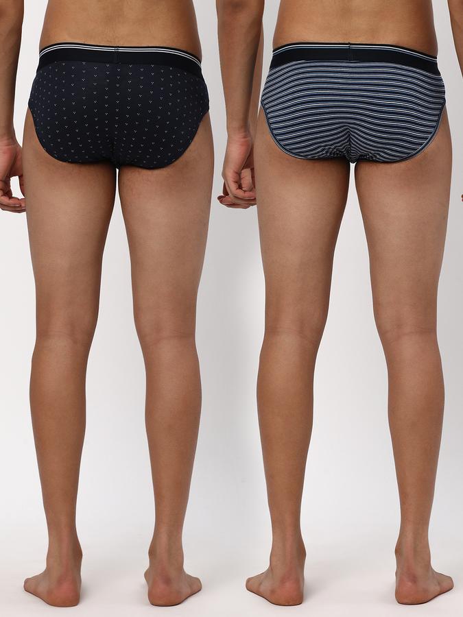 Pack of 2 Men Striped Briefs image number 1
