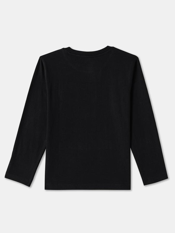 Boys Cotton Regular Fit Crew Neck Graphic T-shirt