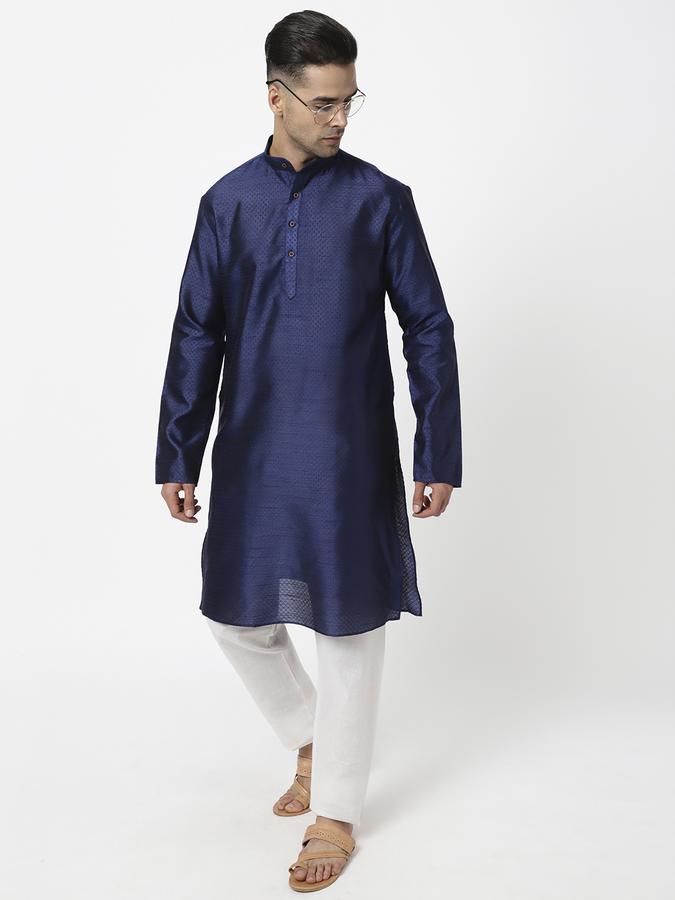 R&B Blue Men Kurtas image number 2