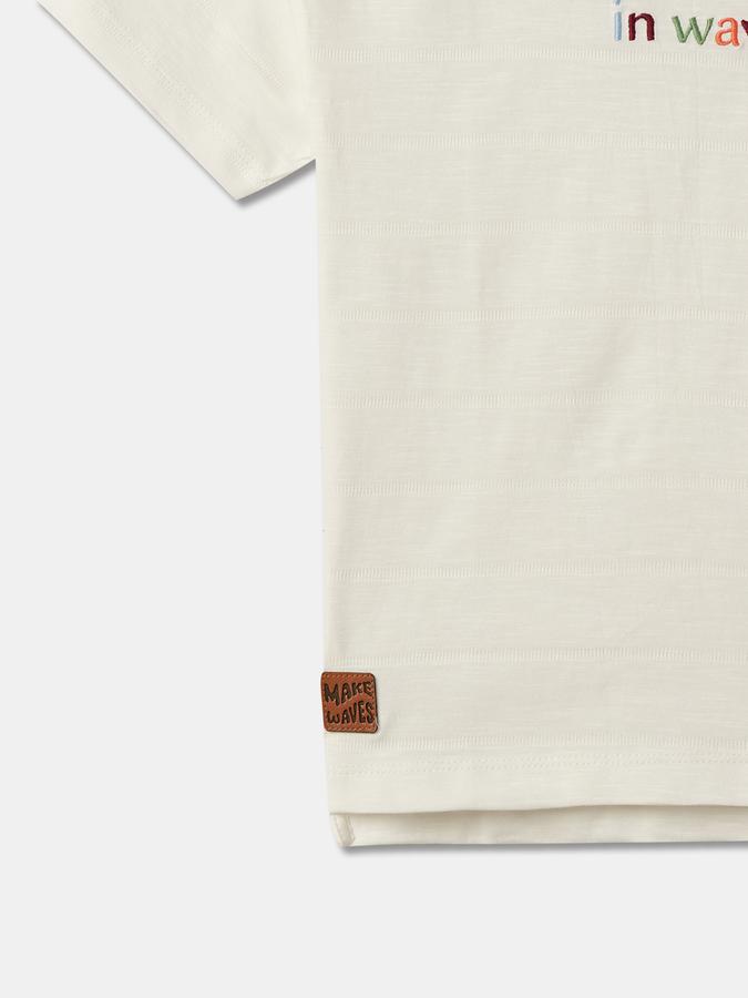 Embroidered Crew-Neck T-Shirt image number 3