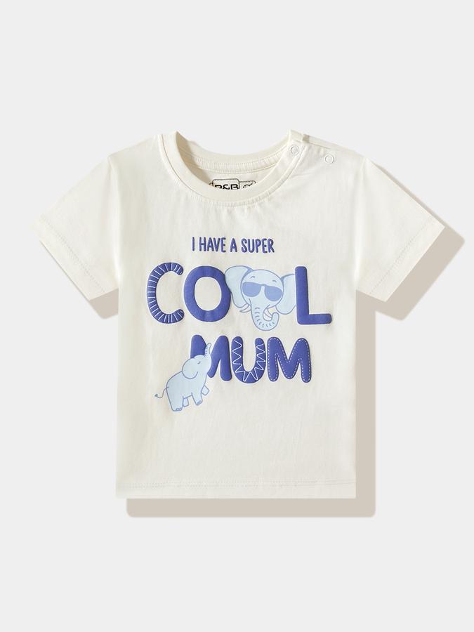 Boys Cotton Regular Fit Crew Neck Graphic T-shirt