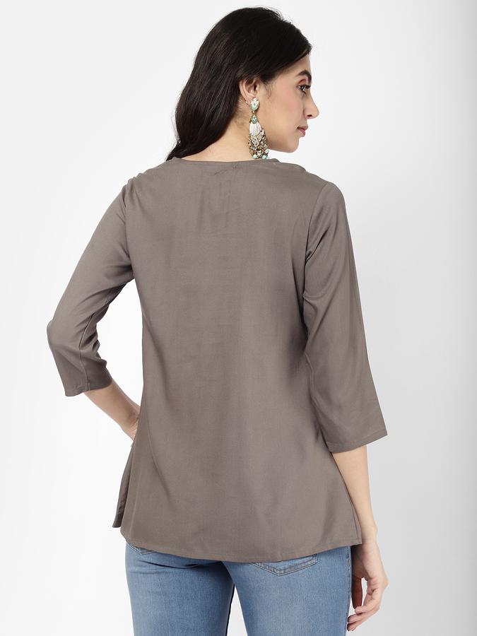 R&B Grey Women Tops & Kurtis image number 2