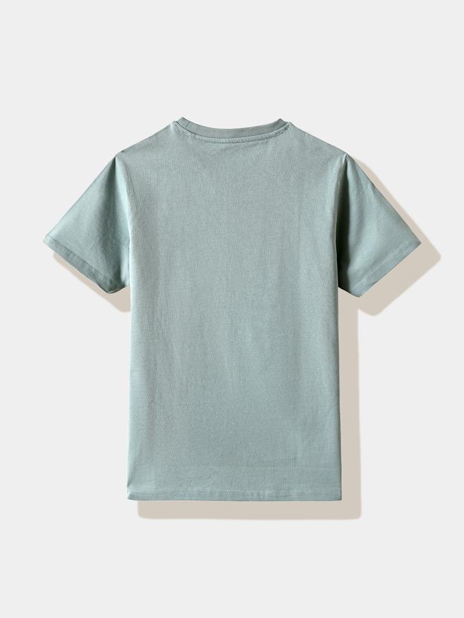 Boys Cotton Regular Fit Crew Neck Graphic T-shirt
