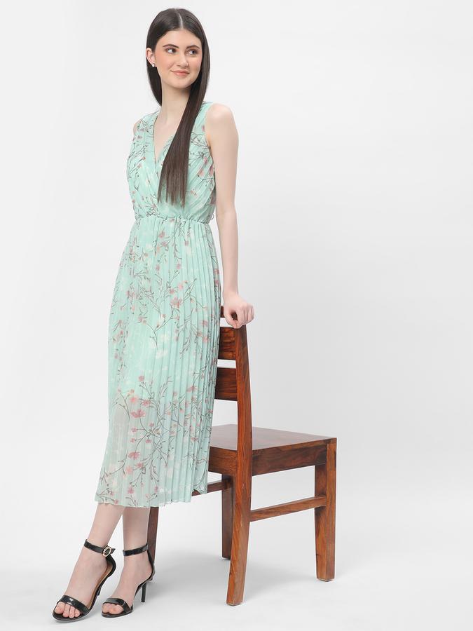 R&B Women's Pleated Midi Dress image number 1