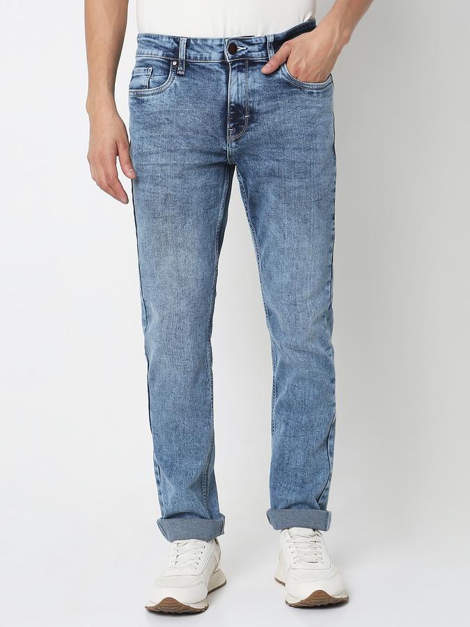 Men Slim Fit Jeans with Insert-Pockets image number 0