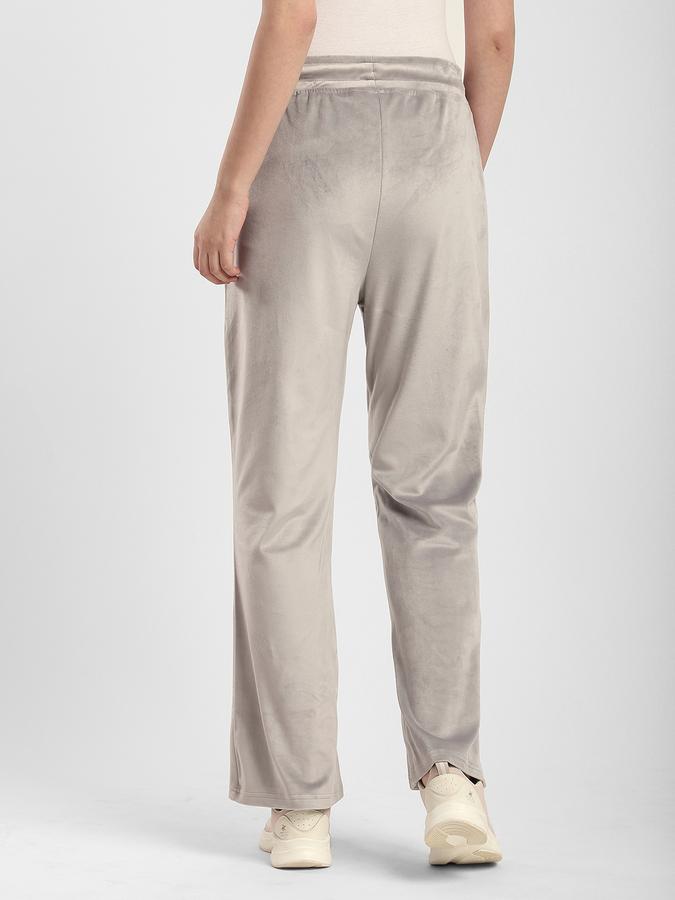 Women Polyester Regular Fit Mid Rise Solid Trousers