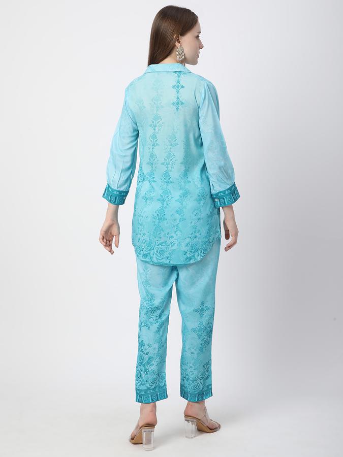 Women Polyester Printed Kurta and Trousers Set