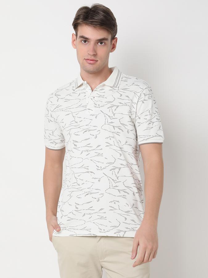 Men Tropical Print Regular Fit Polo T-Shirt image number 0