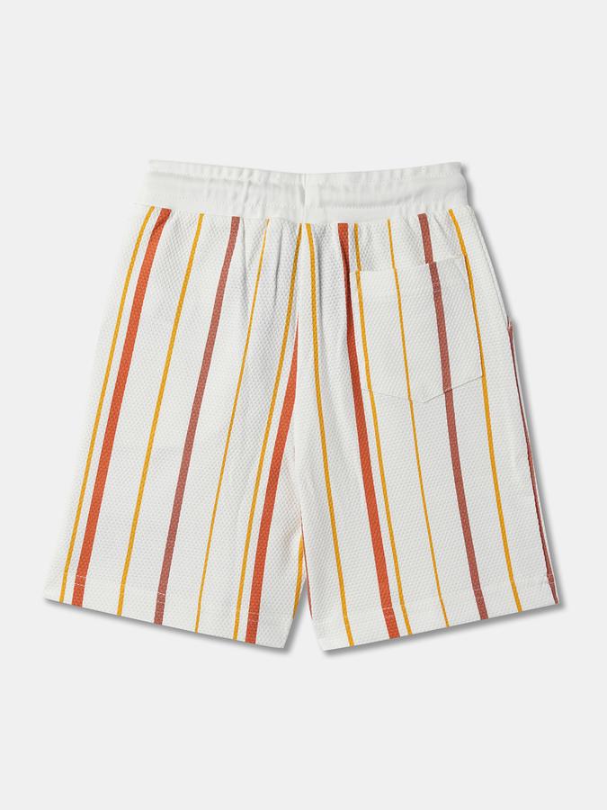 Boys Striped Regular Fit Shorts image number 1