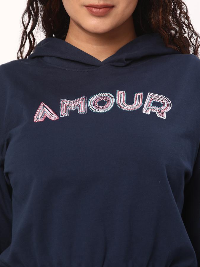 R&B Women's Cropped Sweatshirthirt image number 3