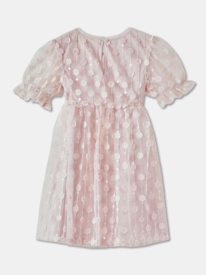 R&B Girls' Pink Embellished Dress